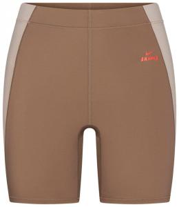 Велосипедные шорты NikeSKIMS Shine с высокой талией, 5 дюймов, цвет, коричневый