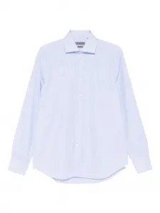 Рубашка в полоску Corneliani, синий