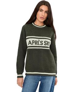 Унисекс свитер Unisex Barefoot Dreams Cozychic Cotton Apres Pullover, Dark Moss/Cream