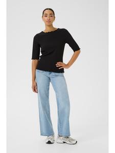 Футболка KAsamantha облегающего кроя в черном цвете Deep CC. Kaffe