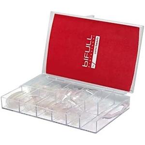 BIFULL Tips Nail Французский маникюр Черный/Белый Стандартный