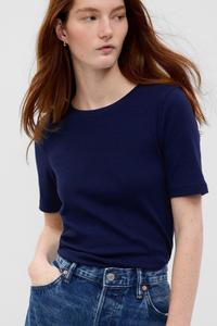 Современная футболка с короткими рукавами и круглым вырезом Gap, синий