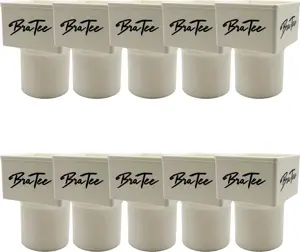 Набор из 10 подстаканников BraTee - стильные подстаканники с логотипом, идеально подходят для общих квартир, вечеринок и компаний. Mixcompany
