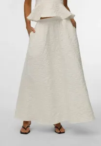 Длинная юбка вмфионы лангер Vero Moda, Brilliant White