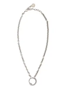 Колье с подвеской Roberto Cavalli, серебристый