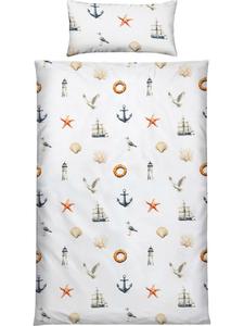 Постельное белье из сатина Мако с красочными рисунками Erwin Müller, 200x220 см (40x80 см)