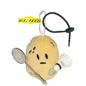 AIZIYUO Плюшевый брелок Play Badminton Southern Small Potato высотой 10 см
