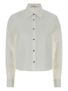 Хлопковая рубашка на пуговицах Ermanno Scervino, белый