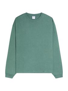 Bershka Лонгслив в зеленом цвете