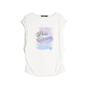 ELLE Футболка женская белая с круглым вырезом тонкая