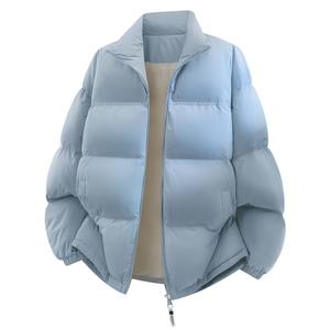 Пуховик Unisex Stand Collar с флисовой подкладкой VanCamel, синий