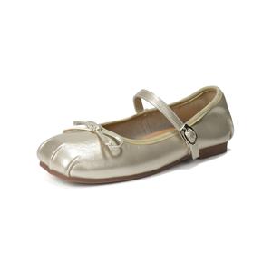 QITUMAUL Женские туфли Мэри Джейн на массивном каблуке шампань [высота каблука 1,5 см], цвет Champagne[Heel Height 1.5cm]