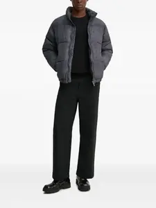 Стеганый пуховик karl kani, серый