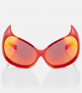 Солнцезащитные очки в виде кошки готэма Balenciaga, красный