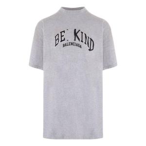 Футболка be kind crewneck t-shirt 'grey' Balenciaga, серый