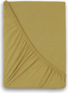 Простыня Kvalitex Jersey с эластаном 160х200 см бежевая KVALITEX