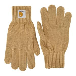 Carhartt WIP Акриловые вязаные перчатки мужские коричневые, Brown