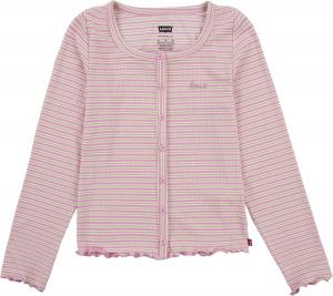 Футболка Levi's для девочек с длинным рукавом и рубчатой вязкой, Begonia Pink
