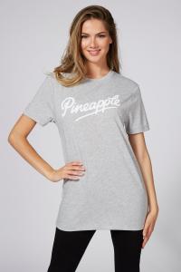 Футболка с черным логотипом Pineapple, серый