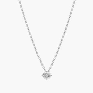 Подвеска-солитер с бриллиантами в оправе «воздушный змей» из платины (1/2 карата, два цвета — HI / SI1-SI2) Blue Nile