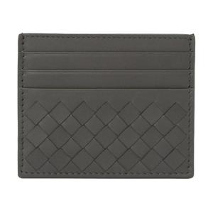 Кожаный кардхолдер унисекс серый Bottega Veneta