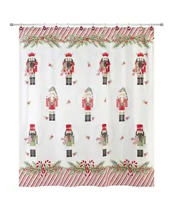 Полиэстеровая занавеска для душа с рисунком мятного орехокола, 72 x 72 дюйма Avanti, multi