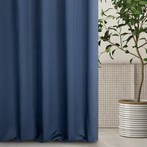 Коллекция Terra PALERMO Z 5 140x250 см Штора на люверсах, темно-синий Eurofirany