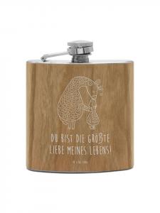 Mr. & Mrs. Panda Фляжка в виде жирафа с надписью, выполненная коричневым цветом