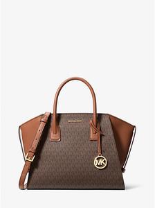 Большая сумка Avril с фирменным логотипом Michael Kors, коричневый