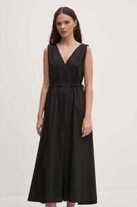 Хлопковое платье Sandro Ferrone, черный