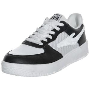 Скользоустойчивые амортизирующие низкие скейтерские кроссовки мужские бело-черные Erke, Микрокристаллический Белый/Глубокий Черный