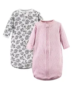 Детский спальный мешок Hudson для девочек из хлопка с длинными рукавами Hudson Baby, розовый