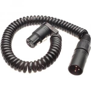 K-Tek KPC5K Coiled XLR Jumper Cable with K-Tek Connector KPC5K
