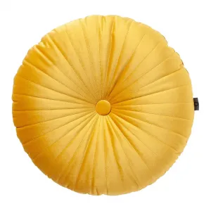 Бархатная декоративная подушка Naina Essenza, горчица