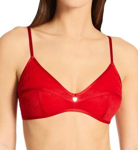 Calvin Klein I Heart You V-Day Unlined Triangle, Rustic Red