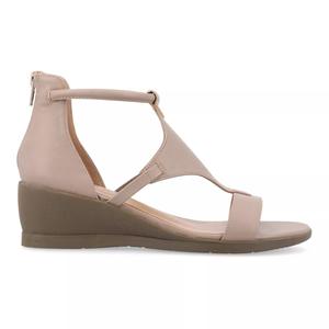 Женские босоножки на танкетке Journee Collection Trayle Journee Collection, серо-коричневый