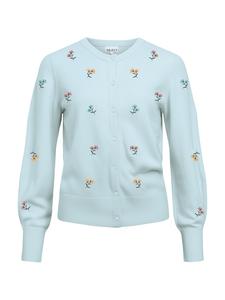 OBJECT Кардиган 'OBJEBBA' вязаный в светло-голубом цвете