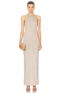 Платье макси Josi Lpa, цвет Sand & Silver