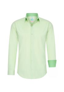 Рубашка с контрастным внутренним воротником RUSTY NEAL, зеленый