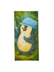 Mr. & Mrs. Panda Банное полотенце с изображением пингвина и рисунком для душа, без надписи, белого цвета