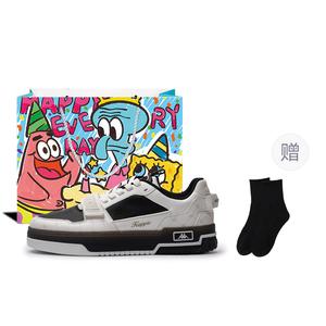 Kappa Уличные авангардные противоскользящие износостойкие низкие скейтерские кроссовки унисекс черно-белые - черный/классический белый, цвет Black/Classic White[Cartoon Clothing Sets]