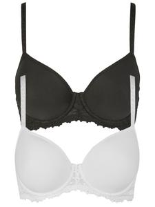 Бюстгальтер на косточках Nina von C., цвет weiss schwarz