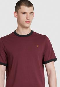 Базовая футболка GROVES RINGER Farah, красный