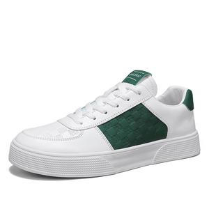 Амортизирующие, износостойкие, легкие, низкие, мужские кроссовки для скейтбординга SHOUBA, White Green