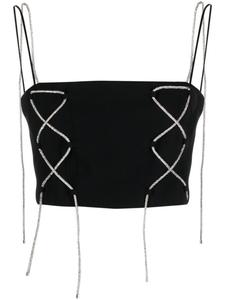 Giuseppe Di Morabito укороченный топ со стразами, черный