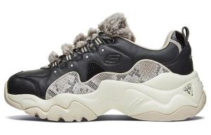 Кроссовки женские D"LITES 3.0 Chunky с низким верхом, черные/серые/белые/бежевые Skechers