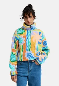 Праздничный укороченный флисовый джемпер Billabong, Multi