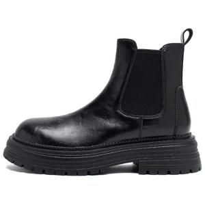 Женские ботильоны челси AGSDON кожаные, черный