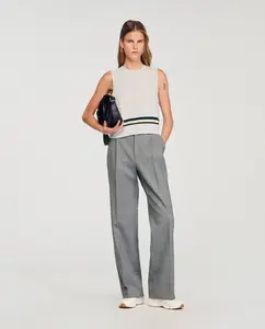 Прямые женские брюки Sandro, серый
