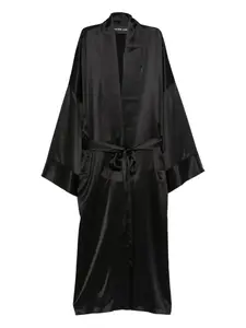 Пальто с поясом Jacob Lee, черный